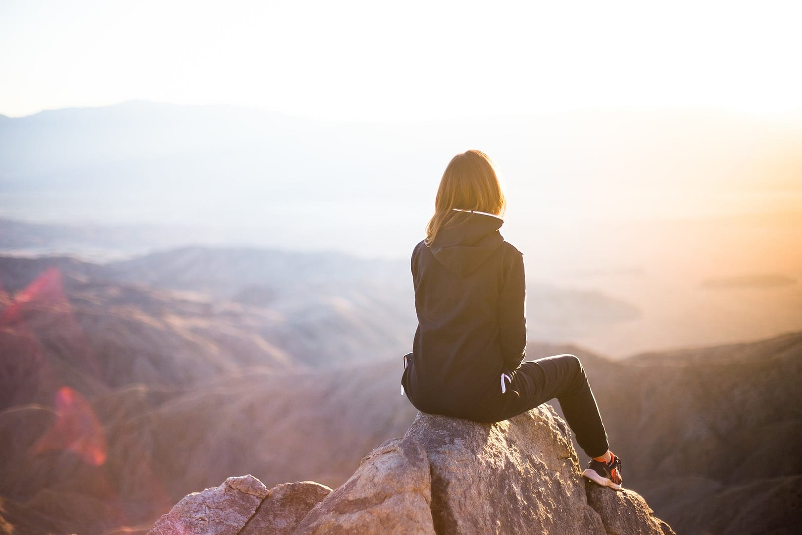 on top of mountain